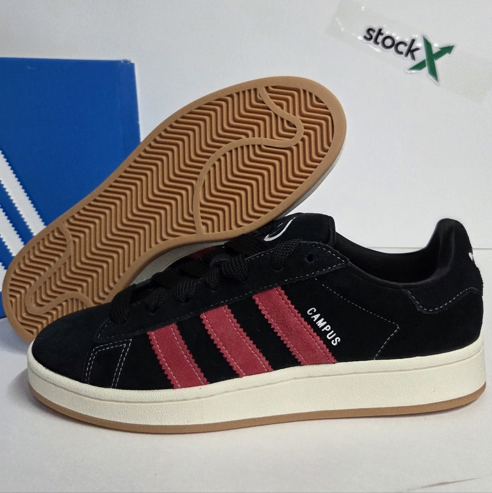 Adidas Men's Campus 00s Suede Shoes Black Red White Size 10 & 12 NIB JH8059